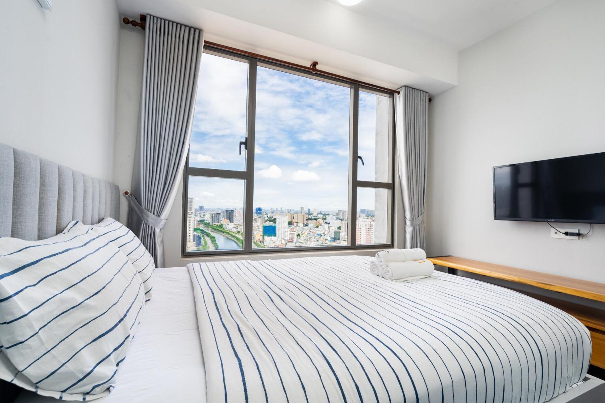 הו צ'י מין סיטי Min' Apartment - Rivergate Residence Downtown Bui Vien - Free Pool מראה חיצוני תמונה